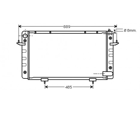 Radiator, engine cooling 02002099 International Radiators