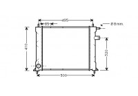 Radiator, engine cooling 02002110 International Radiators