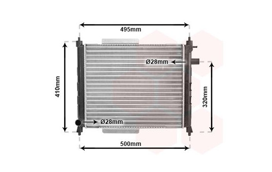 Radiator, engine cooling 02002110 International Radiators, Image 2