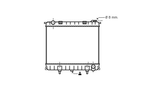 Radiator, engine cooling 02002126 International Radiators