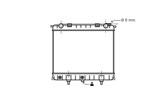 Radiator, engine cooling 02002132 International Radiators