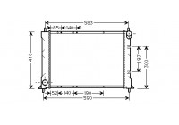 Radiator, engine cooling 02002149 International Radiators