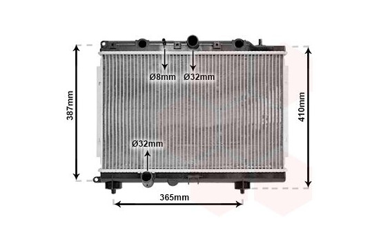 Radiator, engine cooling 02002154 International Radiators, Image 2