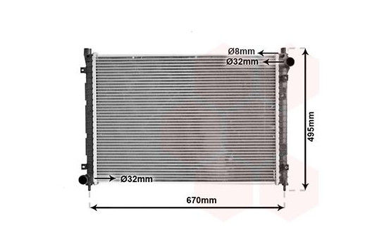 Radiator, engine cooling 02002163 International Radiators, Image 2