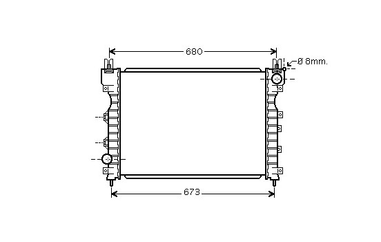 Radiator, engine cooling 02002174 International Radiators