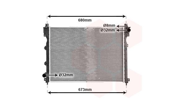 Radiator, engine cooling 02002174 International Radiators, Image 2