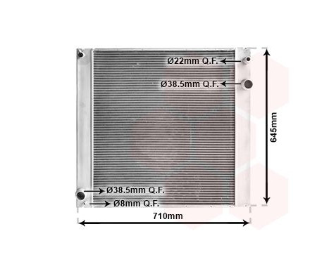 Radiator, engine cooling 02002229 International Radiators