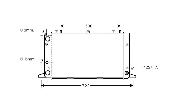 Radiator, engine cooling 03002047 International Radiators