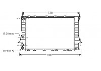 Radiator, engine cooling 03002077 International Radiators