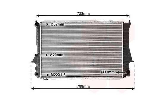 Radiator, engine cooling 03002081 International Radiators, Image 2