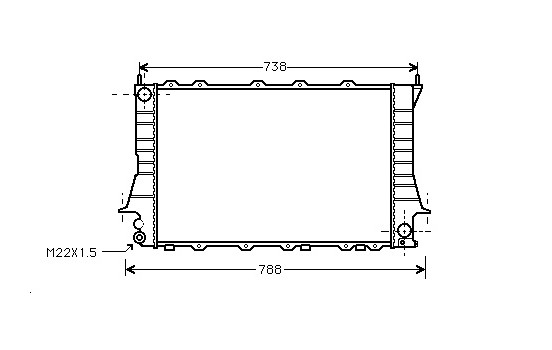 Radiator, engine cooling 03002083 International Radiators