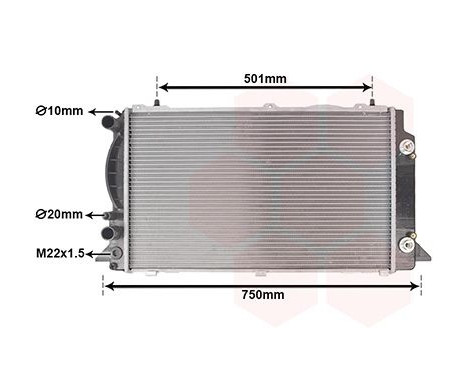 Radiator, engine cooling 03002090 International Radiators, Image 2