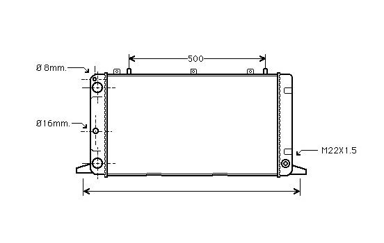 Radiator, engine cooling 03002098 International Radiators