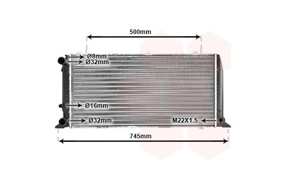 Radiator, engine cooling 03002098 International Radiators, Image 2