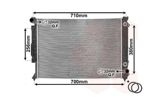 Radiator, engine cooling 03002157 International Radiators Plus, Image 2