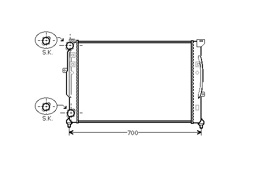 Radiator, engine cooling 03002189 International Radiators