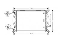 Radiator, engine cooling 03002195 International Radiators