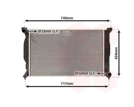 Radiator, engine cooling 03002203 International Radiators, Image 2