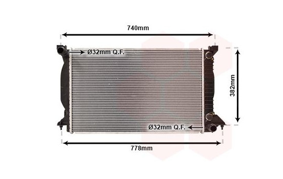 Radiator, engine cooling 03002207 International Radiators, Image 2