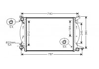 Radiator, engine cooling 03002243 International Radiators