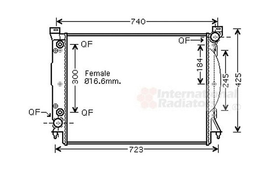 Radiator, engine cooling 03002246 International Radiators, Image 2