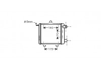 Radiator, engine cooling 03002258 Van Wezel