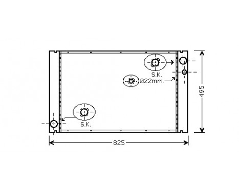 Radiator, engine cooling 03002289 International Radiators