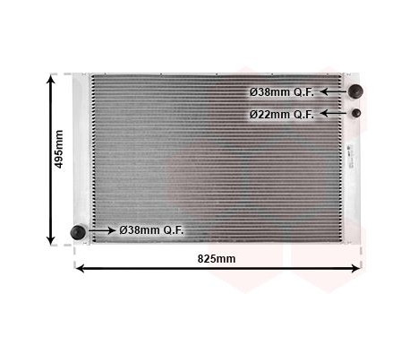 Radiator, engine cooling 03002289 International Radiators, Image 2