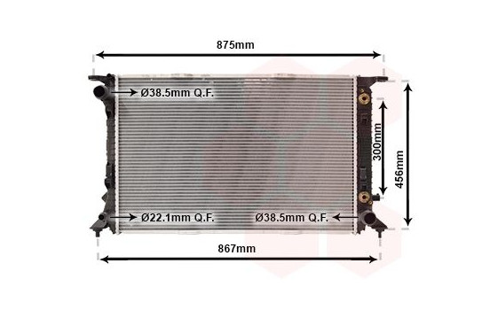 Radiator, engine cooling 03002291 International Radiators, Image 2