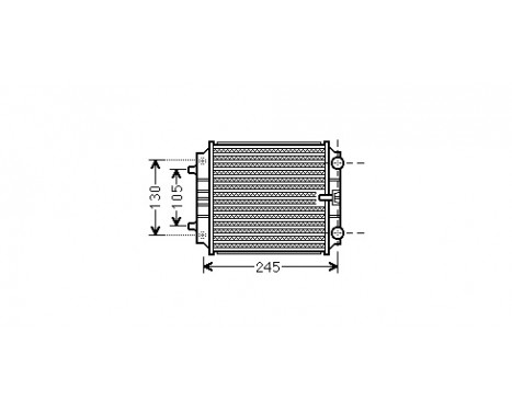 Radiator, engine cooling 03002336 International Radiators