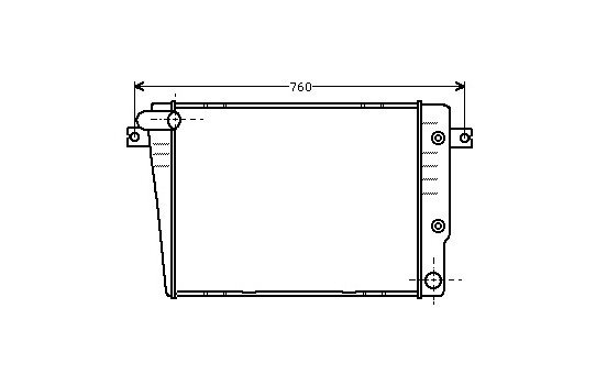 Radiator, engine cooling 06002018 International Radiators