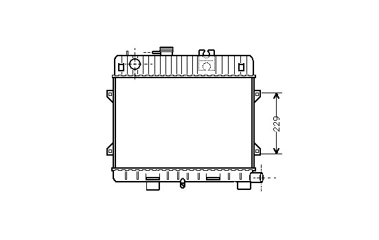 Radiator, engine cooling 06002031 International Radiators