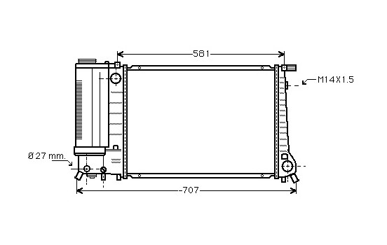 Radiator, engine cooling 06002090 International Radiators