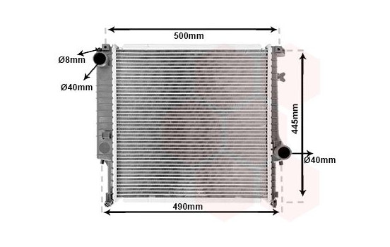 Radiator, engine cooling 06002098 International Radiators, Image 2