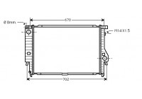 Radiator, engine cooling 06002102 International Radiators