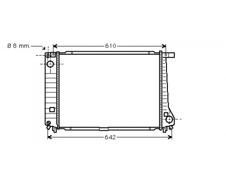Radiator, engine cooling 06002104 International Radiators