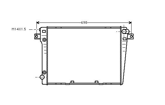 Radiator, engine cooling 06002107 International Radiators