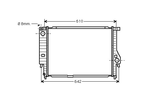 Radiator, engine cooling 06002132 International Radiators