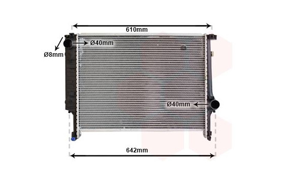 Radiator, engine cooling 06002132 International Radiators, Image 2