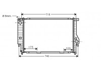 Radiator, engine cooling 06002133 International Radiators