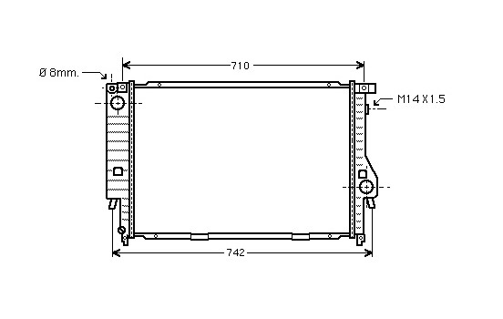 Radiator, engine cooling 06002138 International Radiators
