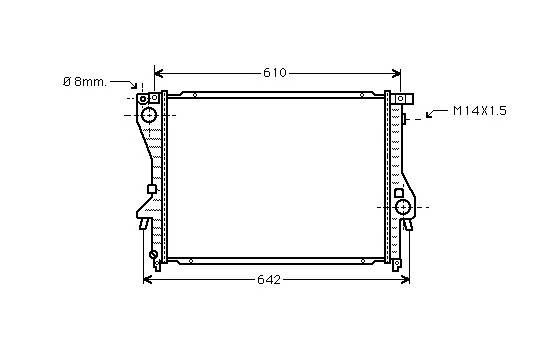 Radiator, engine cooling 06002222 International Radiators