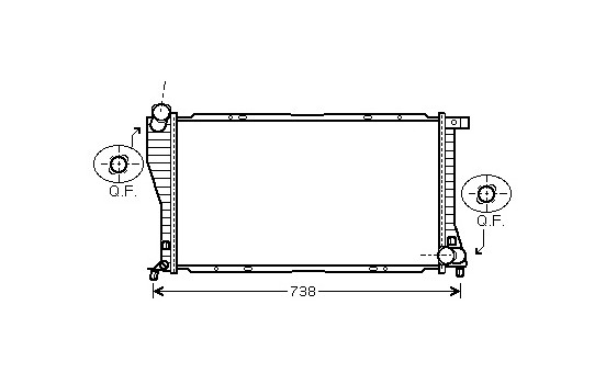 Radiator, engine cooling 06002234 International Radiators