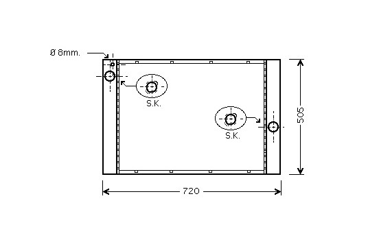 Radiator, engine cooling 06002284 International Radiators
