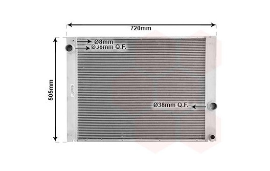 Radiator, engine cooling 06002284 International Radiators, Image 2