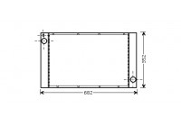 Radiator, engine cooling 06002333 International Radiators