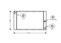 Radiator, engine cooling 06002337 International Radiators