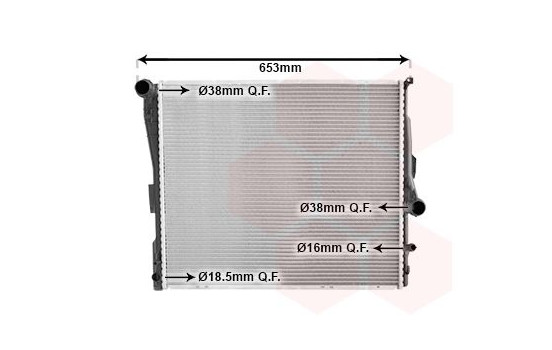 Radiator, engine cooling 06002343 International Radiators, Image 2