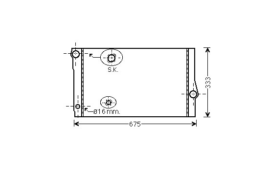 Radiator, engine cooling 06002355 International Radiators