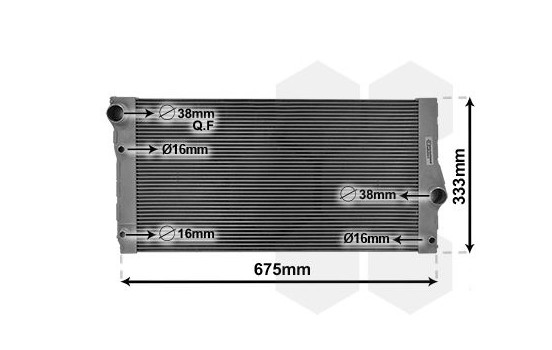 Radiator, engine cooling 06002355 International Radiators, Image 2